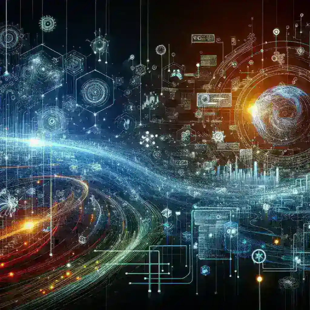 "Illustration of a scraper API interface displaying data extraction processes, highlighting the advantages of using advanced technologies for automating data collection in 2024."