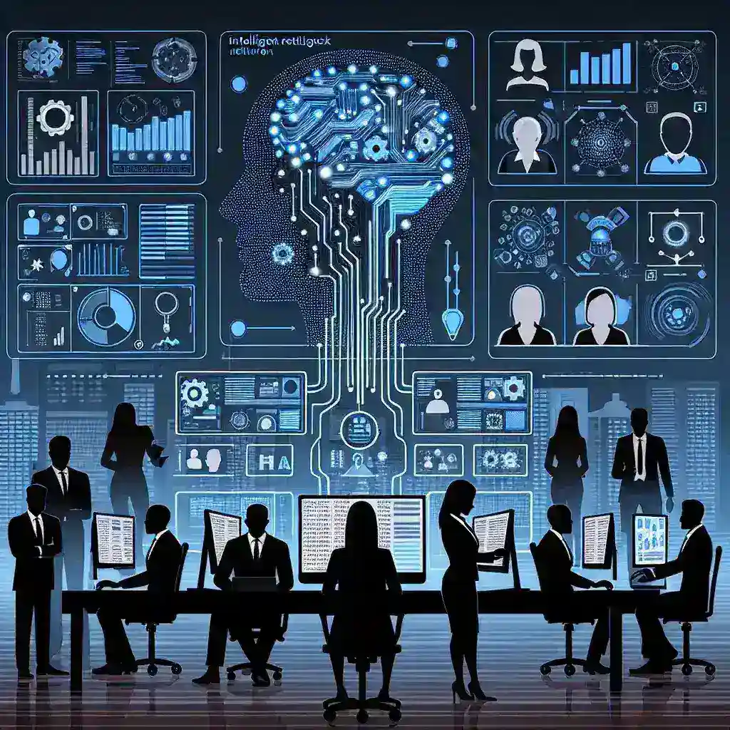 "Amazon Web Services logo displayed on a digital interface showcasing AI-powered predictive hiring platforms for U.S. firms."